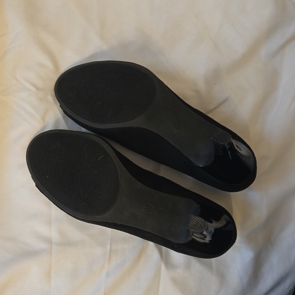 Dexflex Comfort Malinda Peep Toe Suede Pump Black Size 8.5 - Picture 8 of 12